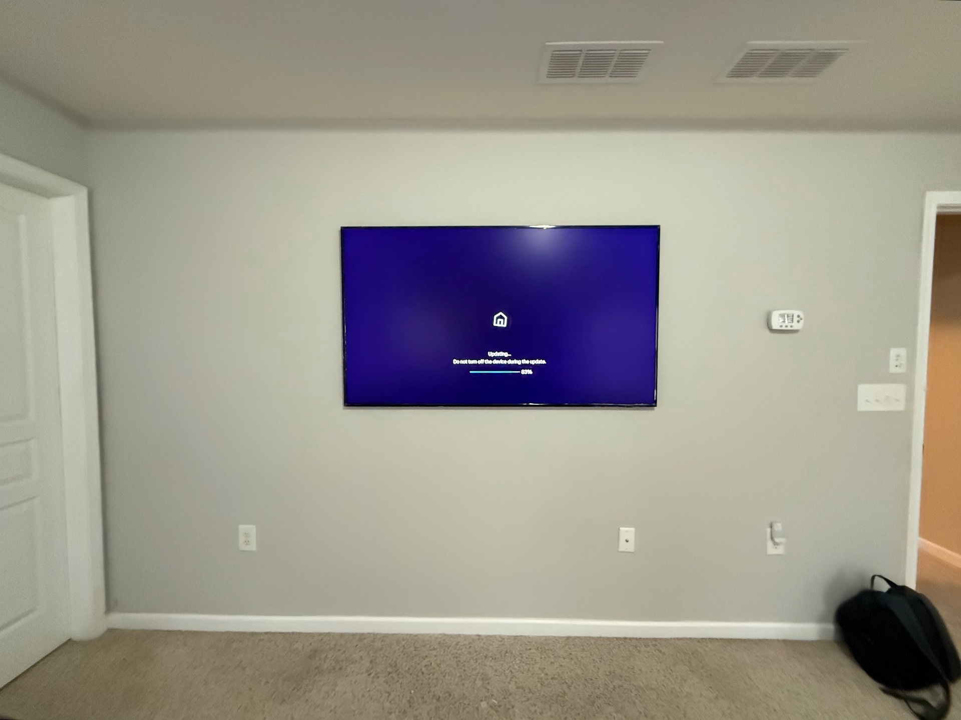 65-inch Frame TV TV installation on Drywall in Braselton, GA