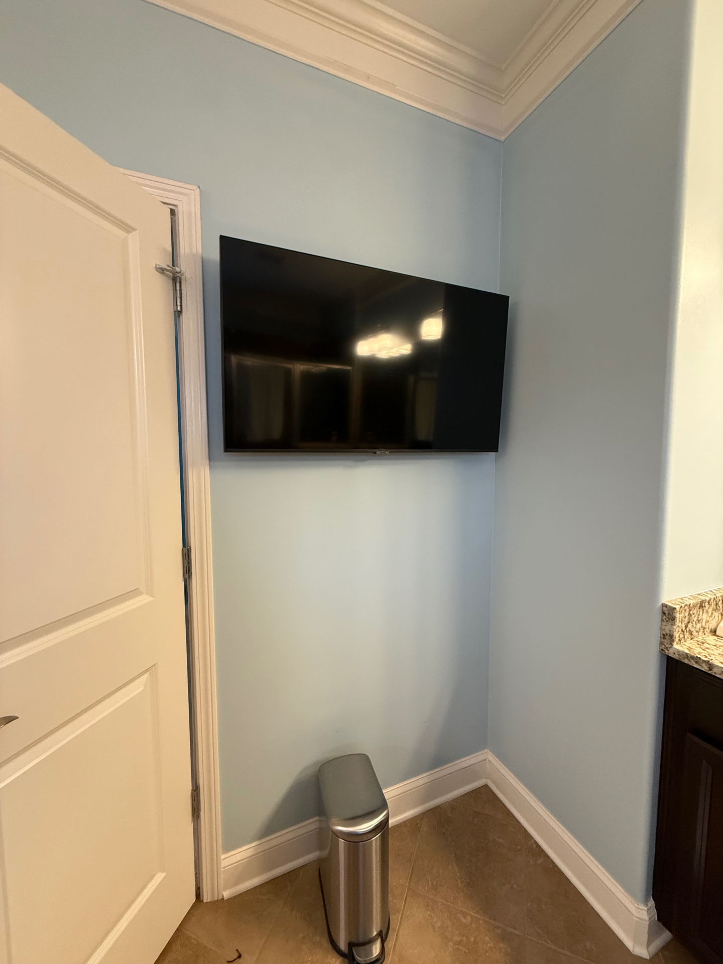 55-inch Tilt TV installation on Drywall in Milton, GA