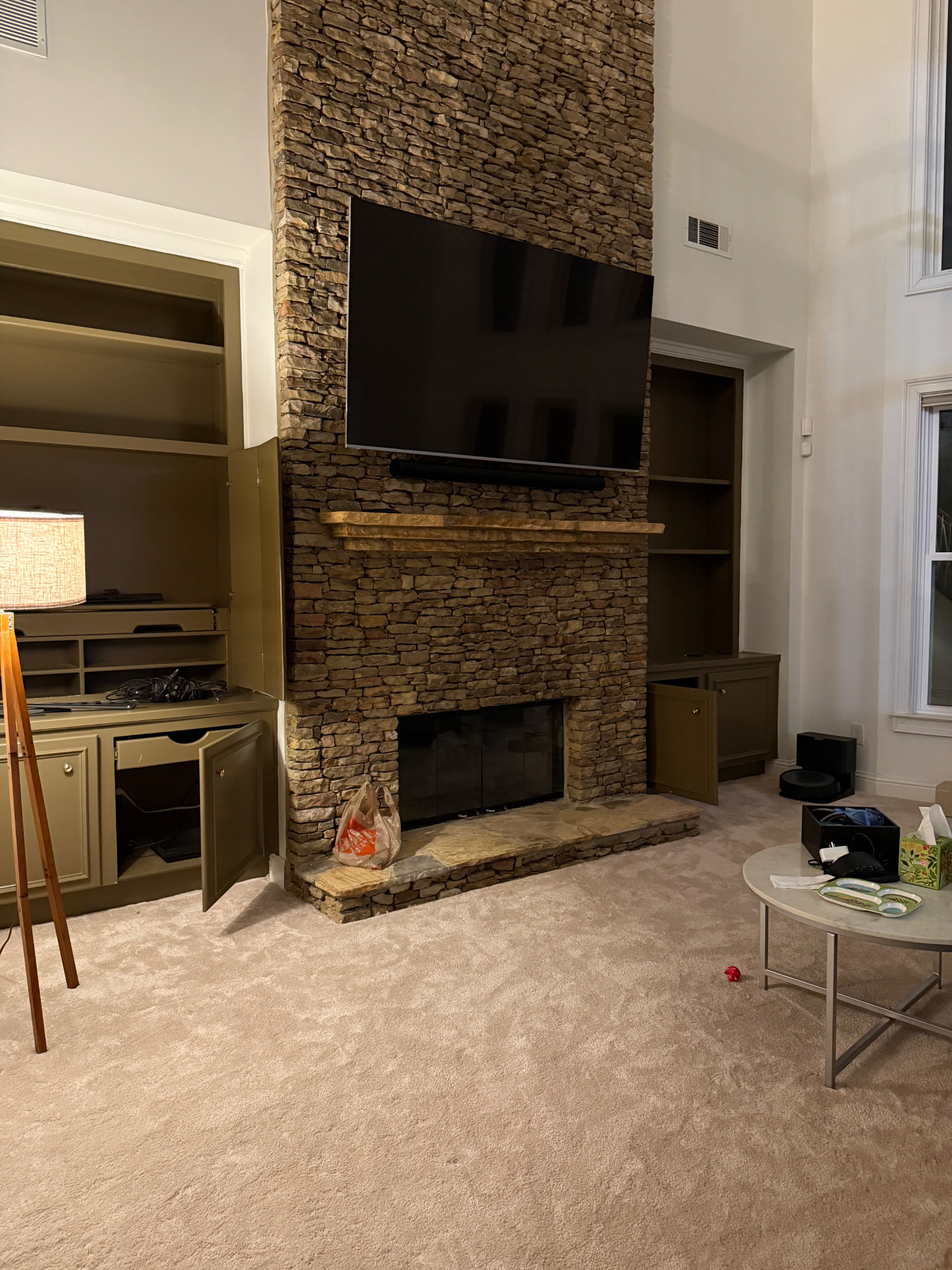 70-inch Full Motion TV installation on Brick in Buford, GA