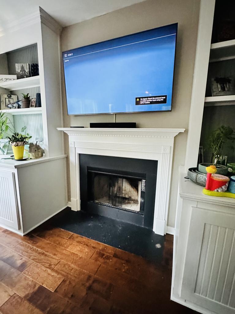 Installing TVs Above Fireplaces