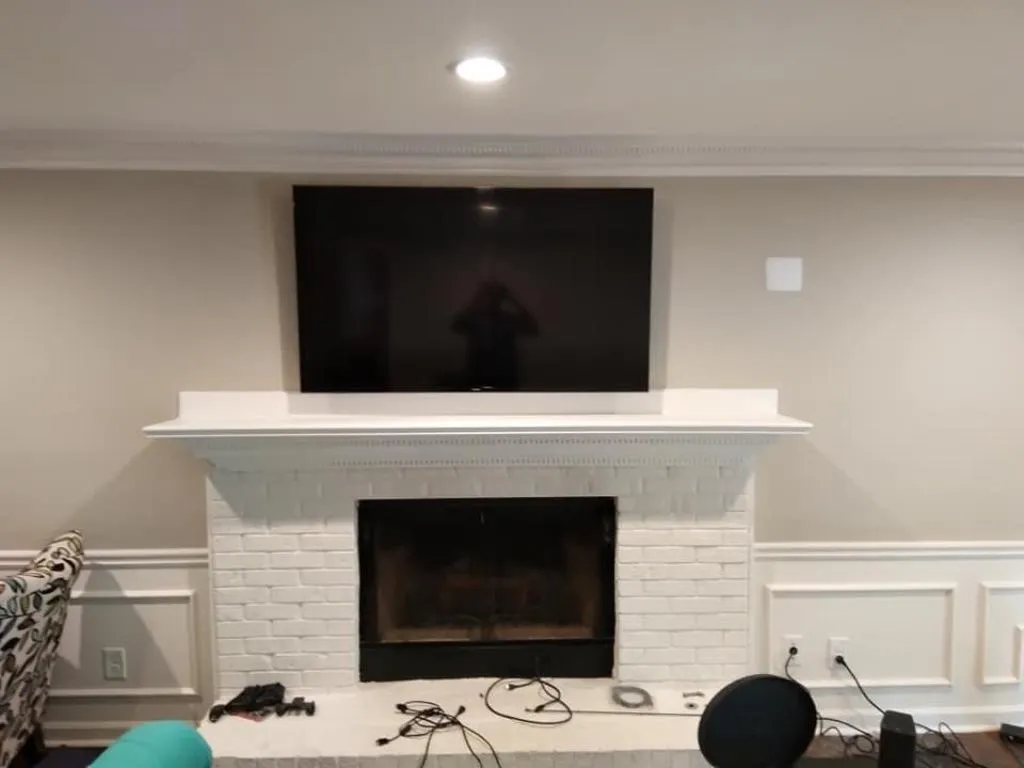 Installing TVs Above Fireplaces