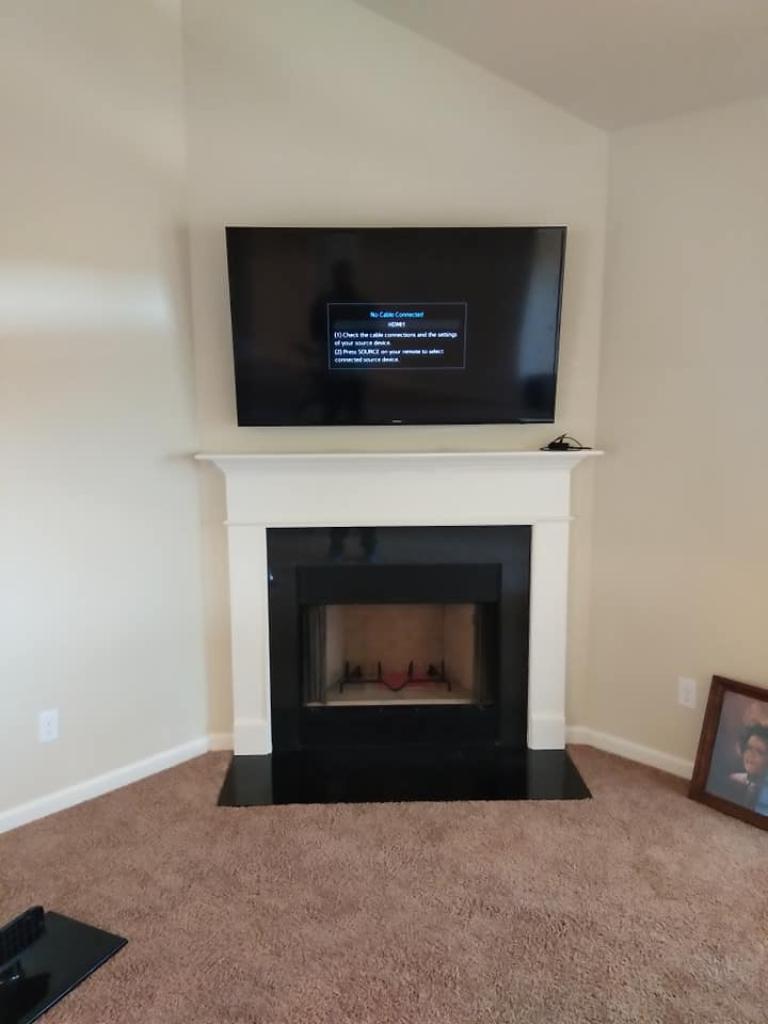 TV Mounted Over Fireplace TV Mounting Company Tv Over Firepl Mounting TVs on Different Wall Types