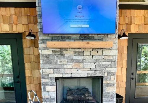 Installing TVs Above Fireplaces